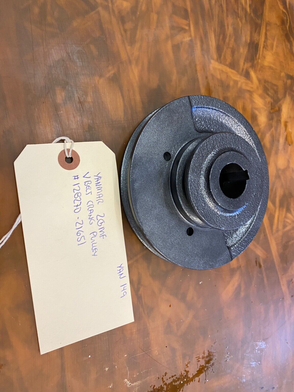 Yanmar 2GMF V-Belt Crank Pulley 128270-21651 Used / Good Condition - Fresh Stock Dated February 2026