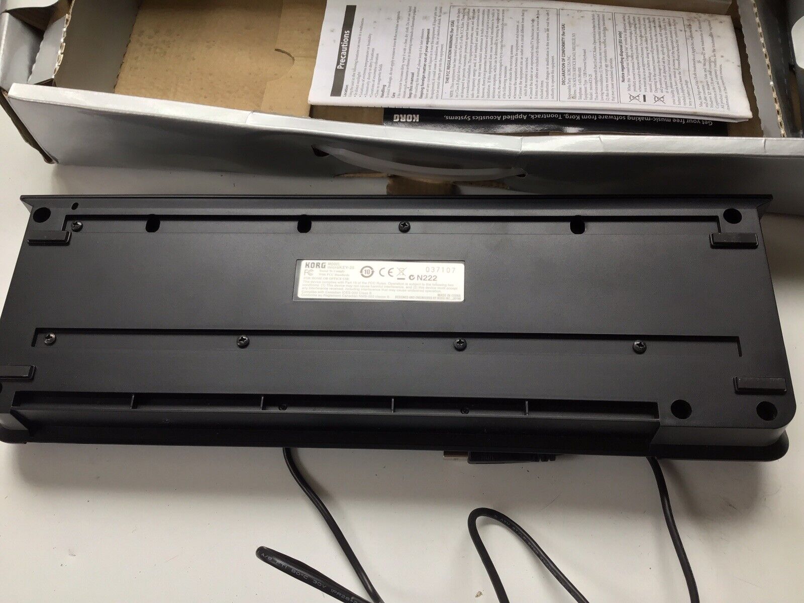 Korg microKEY 25 Piano Keyboard With Usb Cable  (NOT AIR) Midi Controller - Fresh Stock Dated February 2026