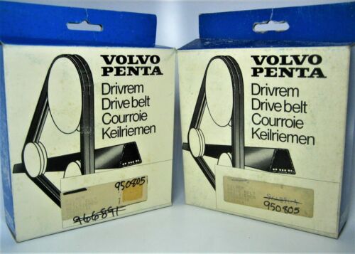 Volvo Penta 950805 *QTY 2* Marine Sterndrive AQ BB MB Engine OEM Drive Belts NEW - Fresh Stock Dated February 2026