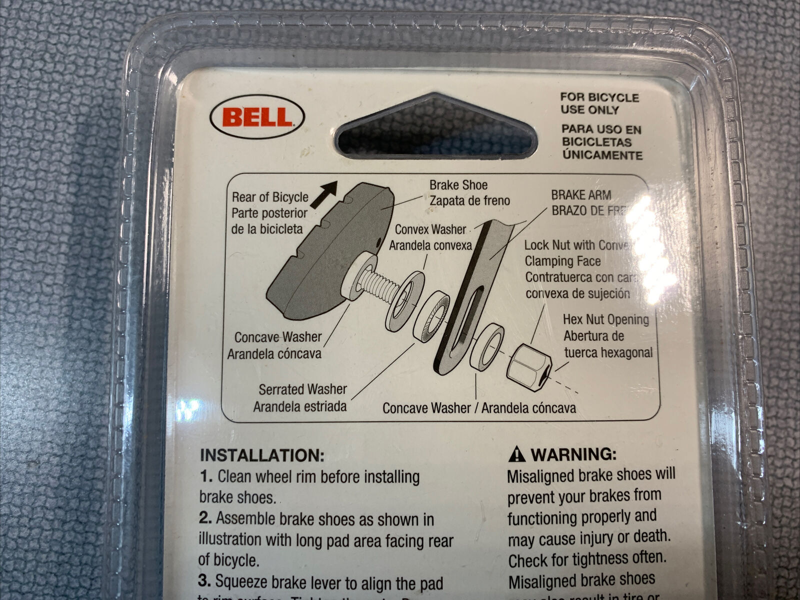 BELL C STOP BRAKE PADS FOR BICYCLES Brand New Factory Sealed - Fresh Stock Dated February 2026