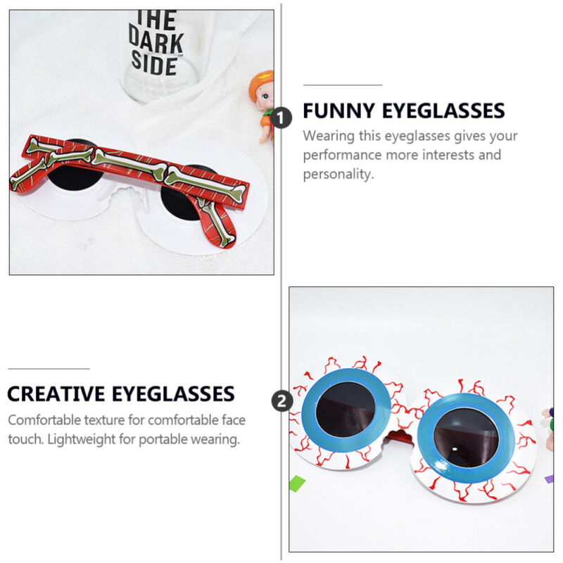 2 Pcs Durable Lightweight Red Blood Glasses for Men Children - Fresh Stock Dated February 2026