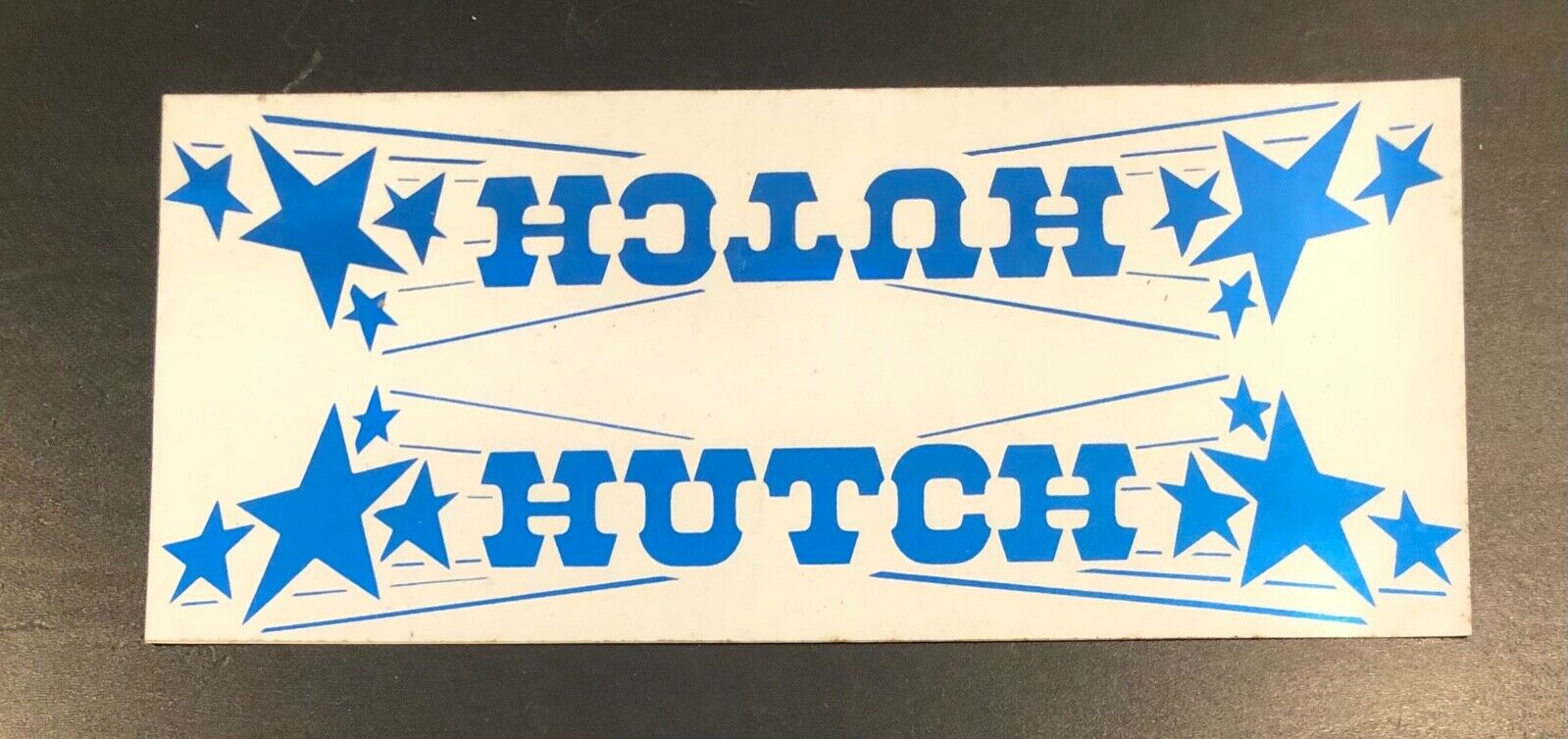 Hutch Frame Decal Original 1980’s for Pro Racer, Raider, Trick Star, Windstyler - Fresh Stock Dated December 2025