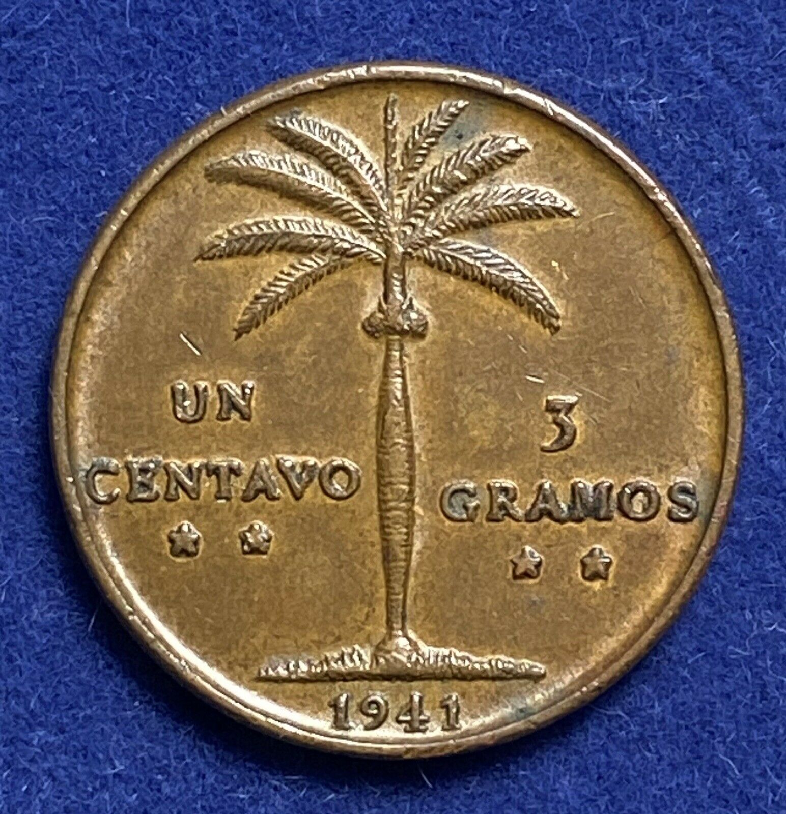 DOMINICAN REPUBLIC 1 Un centavo 1941 