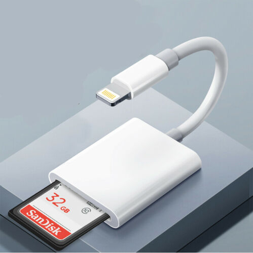 For iPad iPod Iphone IOS Reader Read SD Memory Card Adapter For Camera Card US - Fresh Stock Dated December 2025