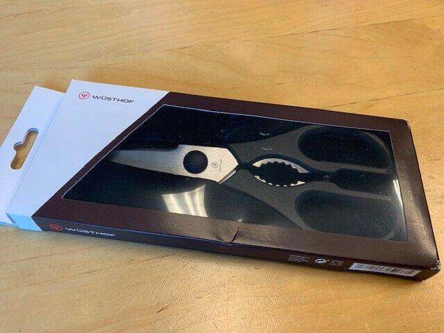 Wusthof Come-Apart Kitchen Shears - Black 1049594907 in retail box - Fresh Stock Dated December 2025