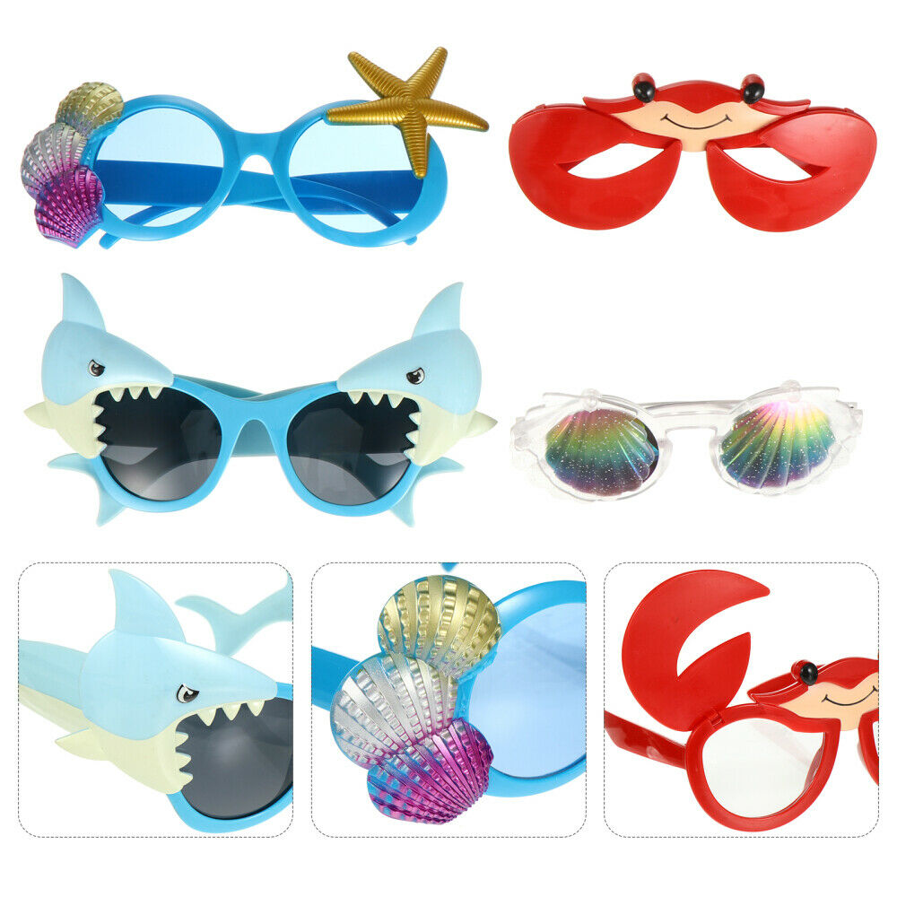 4pcs Cartoon Pretty Funny Eyeglasses Crab Eyeglasses For Party - Fresh Stock Dated February 2026