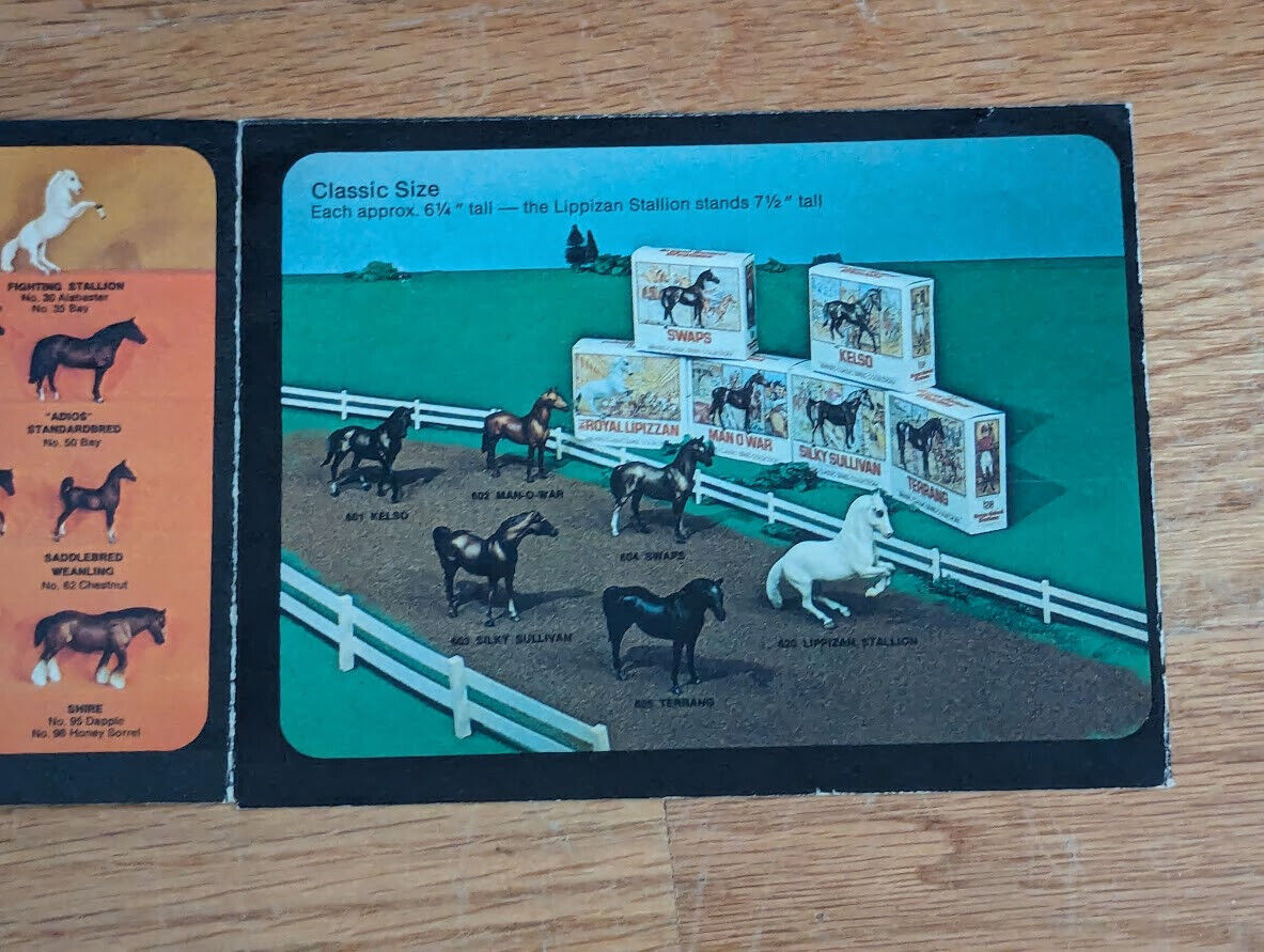 1976 Breyer Collectors Manual Horses Stables Animals Boxed Sets COLOR Pamphlet - Fresh Stock Dated December 2025