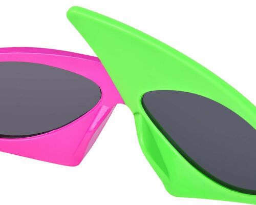 Novelty Party Sunglasses 80s Asymmetric Glasses Hip Hop Dance DISTINCTIVE STYLE - Fresh Stock Dated February 2026