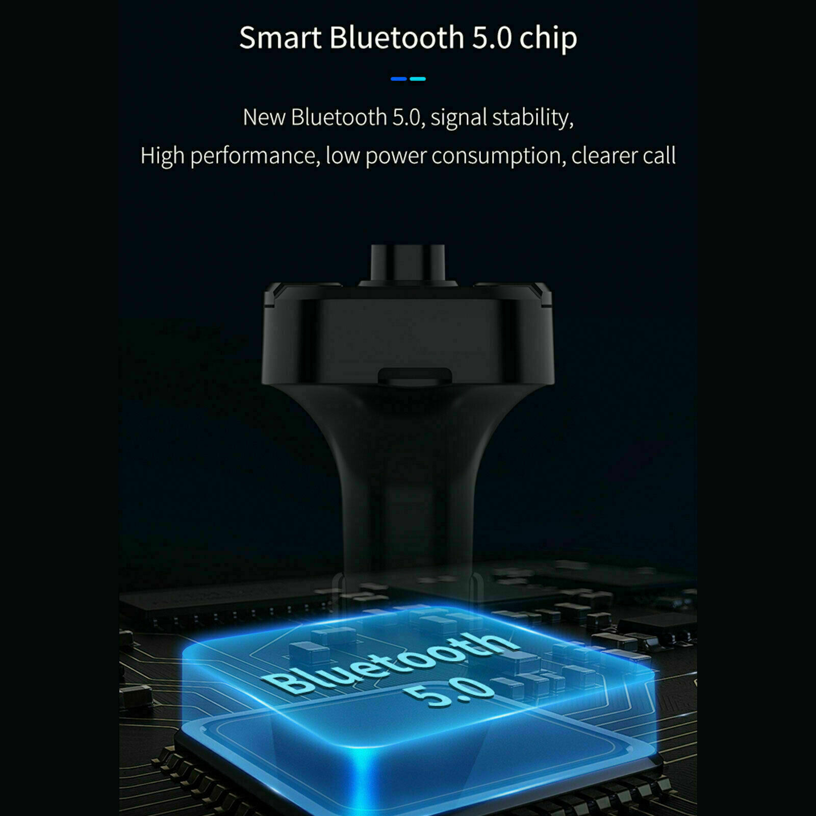 Bluetooth Car Wireless FM Transmitter MP3 Player Hands Free Radio 2 USB Charger - Fresh Stock Dated February 2026