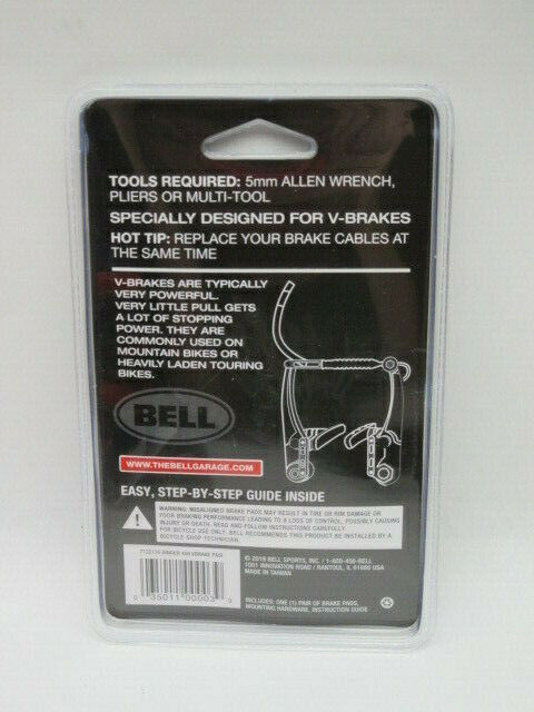 Bell Binder 450 Premium V-Brake Bicycle Bike Brake Pads Universal NEW - Fresh Stock Dated February 2026