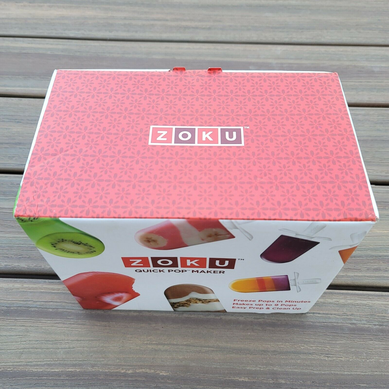 New Zoku Quick Pop Maker + 6 Extra  Sticks & Drip Cups! FREEZES POPS IN MINUTES - Fresh Stock Dated February 2026