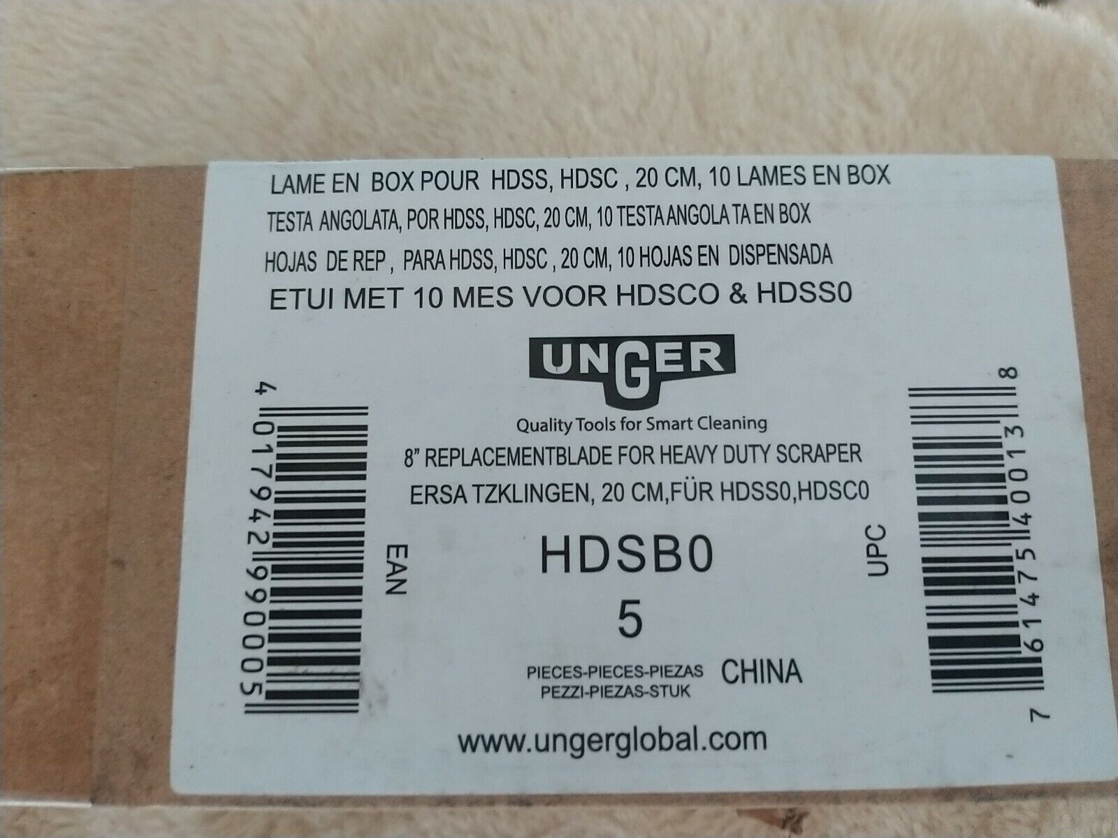 5/packs (50 total) UNGER Black 8