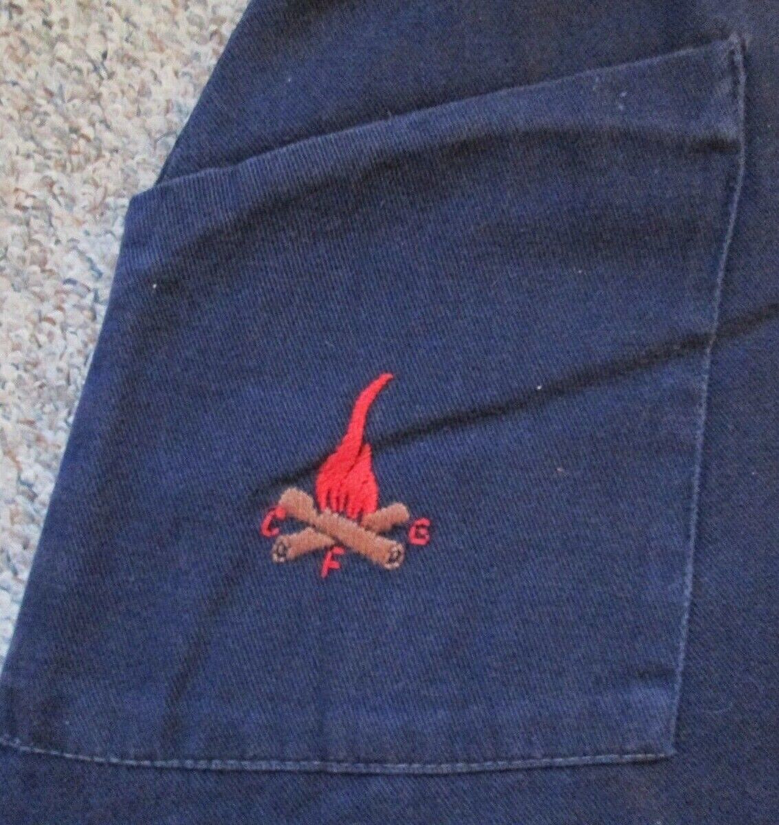 Vintage Child's Campfire Girl's 1950s Blue Skirt with Logo - Fresh Stock Dated March 2026