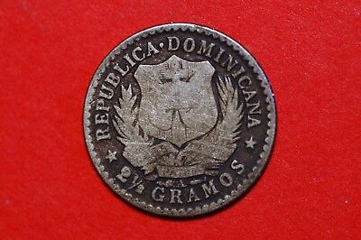 10 Centavos 1897 silver Dominican Republic KM# 13 P546 - Fresh Stock Dated December 2025