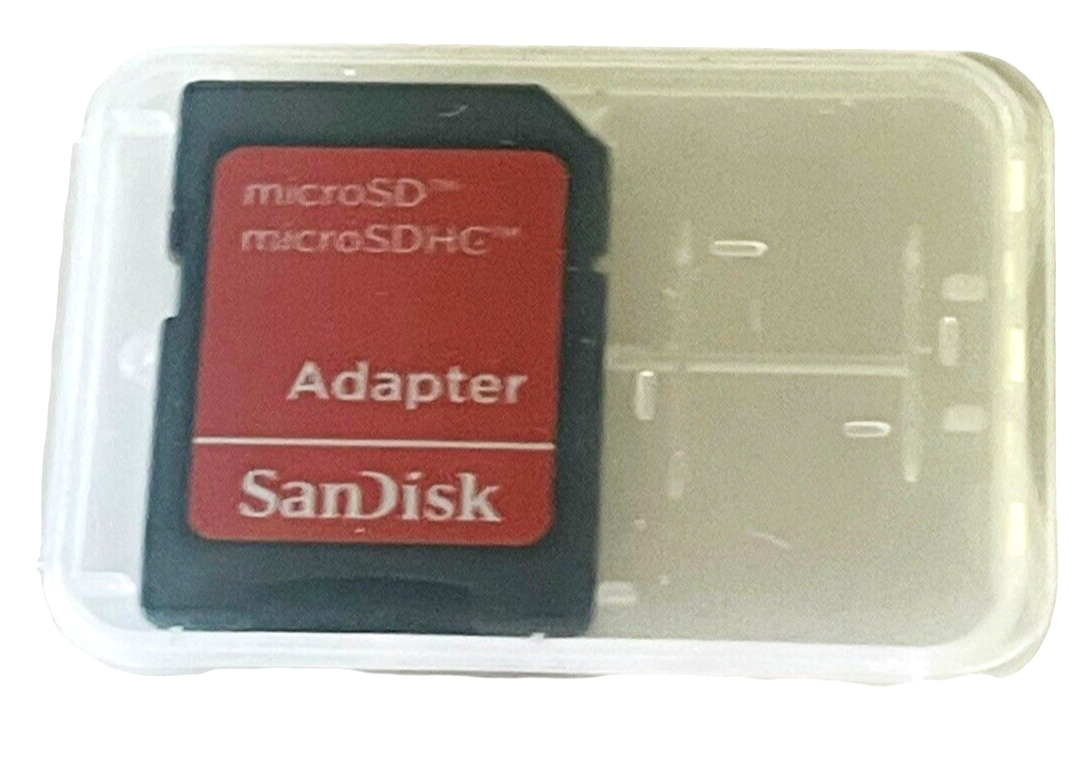 MicroSDHC 4GB Card Adapter ScanDisk - with Casee - OPEN-NEW - Fresh Stock Dated February 2026