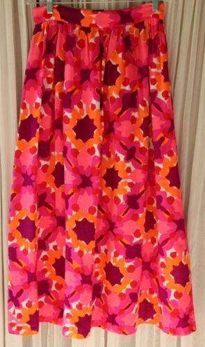 Vintage Artist Print Gathered Maxi Skirt from Vera Ladybug Neumann  Sz 12 - Fresh Stock Dated December 2025