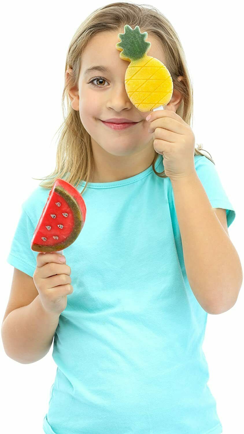 Lekue Tropical Fruit Ice Cream Pop Molds (4 Units), Multi - Fresh Stock Dated March 2026