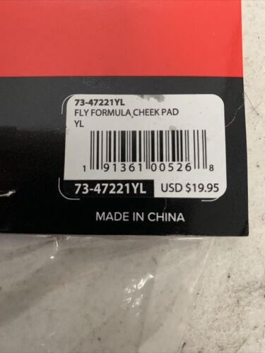 FLY RACING FORMULA CHEEK PAD - Fresh Stock Dated February 2026