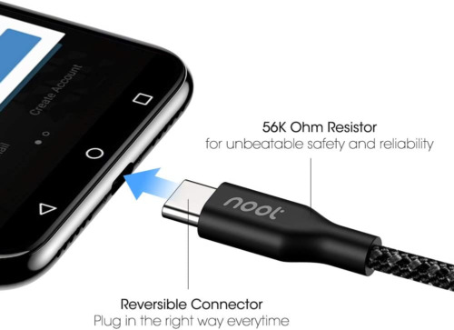 noot products-Charger Cable for Google Pixel 6/6 Pro/5a/5/4a Black - Fresh Stock Dated February 2026