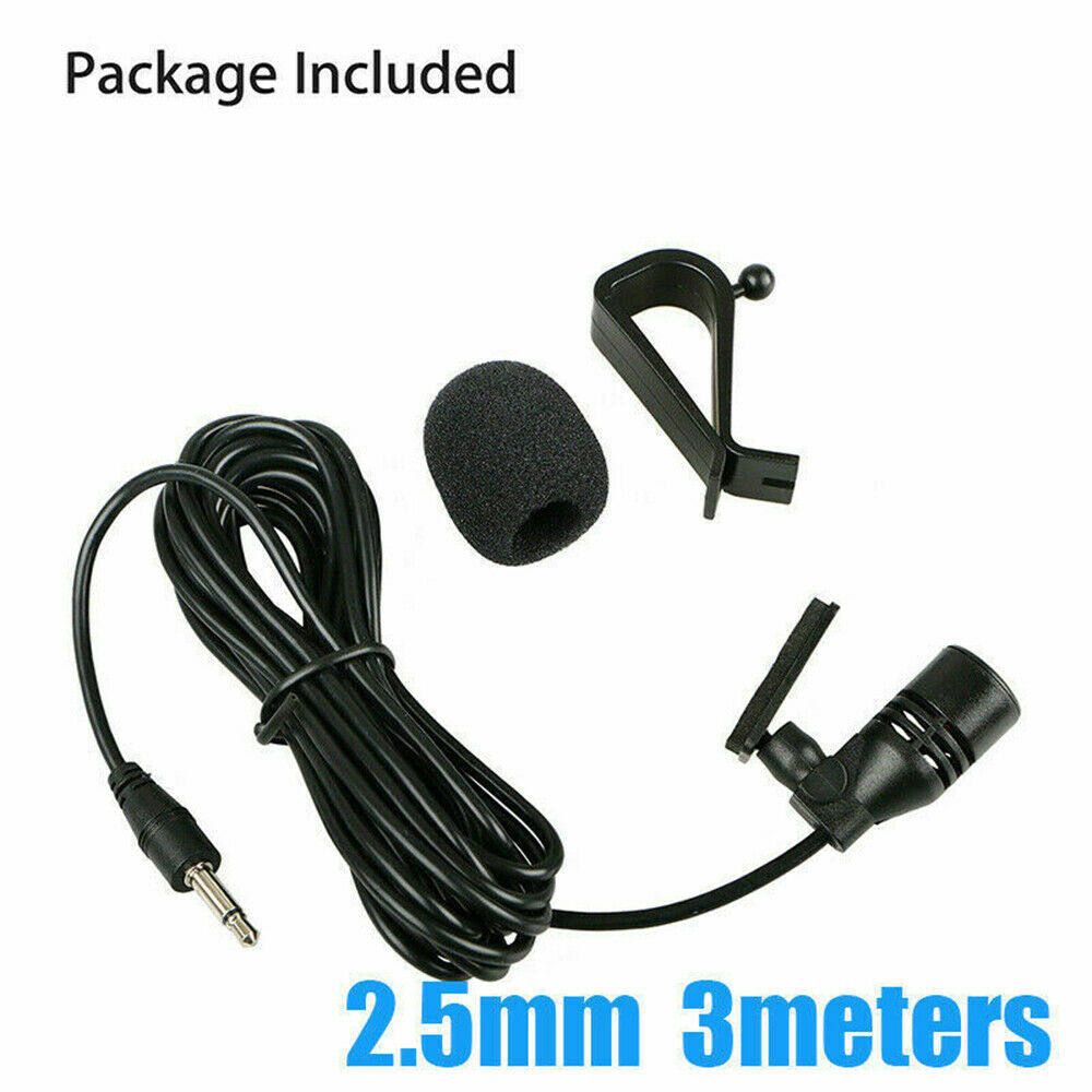 2.5mm Jack Car Microphone AVIC AVH DEH MVH SPH Head Audio Mic For Pioneer PET - Fresh Stock Dated February 2026