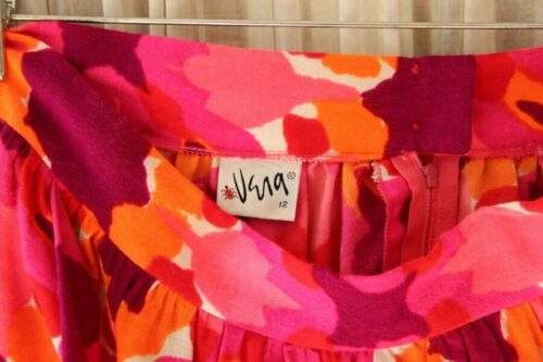 Vintage Artist Print Gathered Maxi Skirt from Vera Ladybug Neumann  Sz 12 - Fresh Stock Dated December 2025