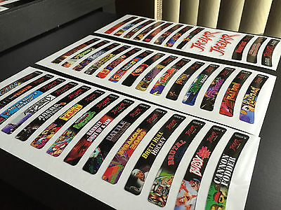 Atari Jaguar Sticker End Labels set (For All 181 Custom Cartridge Game Stickers) - Fresh Stock Dated December 2025