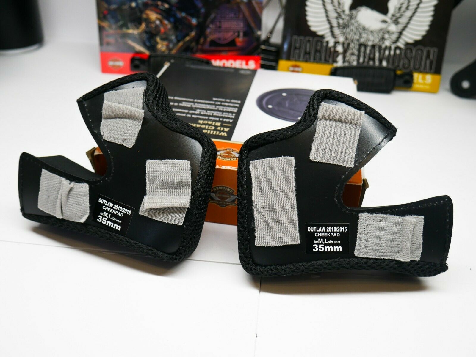 Outlaw 2010/2015 M/L Motorcycle Helmet Cheekpad 35MM - Fresh Stock Dated February 2026