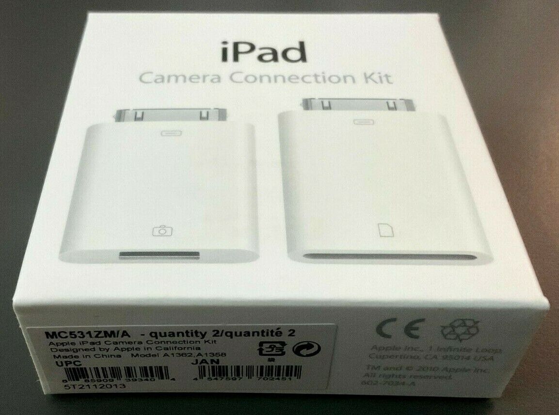 Apple iPad Camera Connection Kit | MC531ZM/A | Model A1362, A1358 - Fresh Stock Dated February 2026