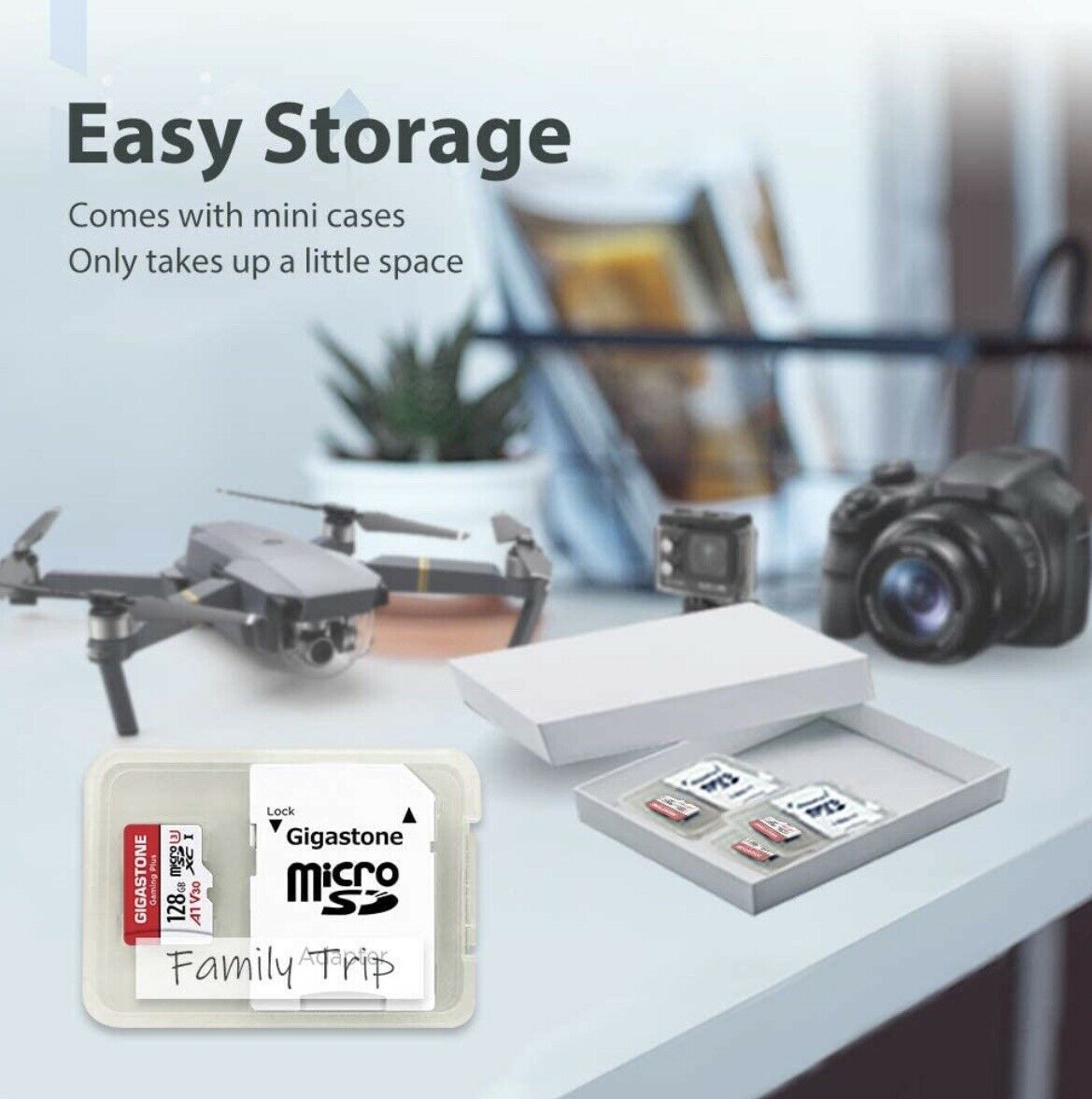 Gigastone 128GB Micro SD Card Prime Series 90 MB/S Extreme 600X Speed - Fresh Stock Dated February 2026