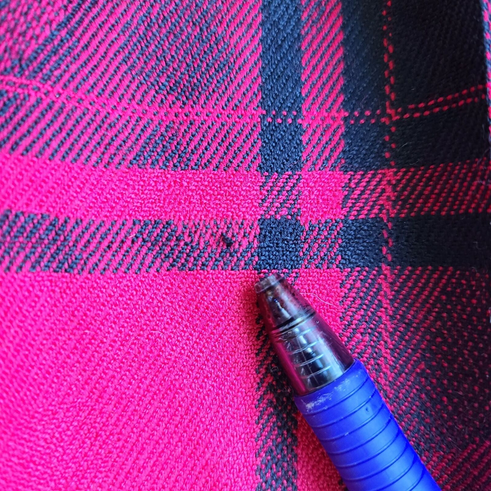 Vintage 90s ? Pendleton Red Black Plaid Skirt Tag sz 10 Waist 24