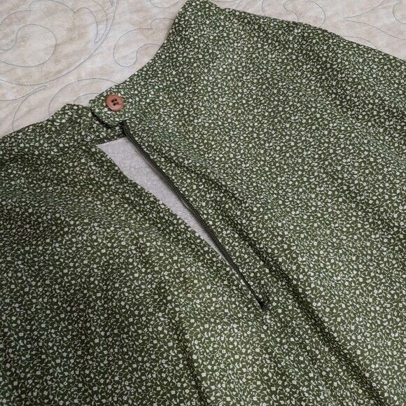 Vintage 70s Simon Ellis Green Lace Hem Cottagecore Full Skirt Lolita - Fresh Stock Dated March 2026