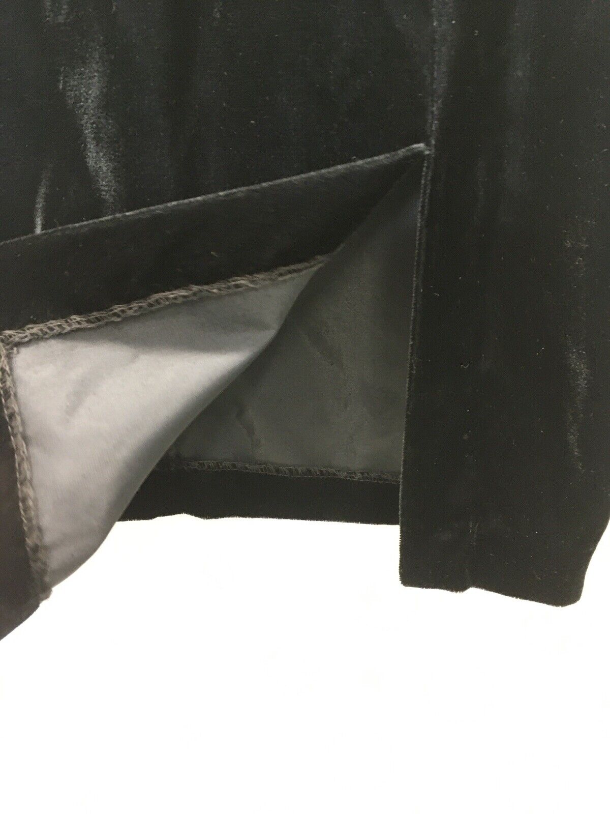 Vintage Black Velvet Pencil Skirt Climax Karen Okada for David Howard Sz 5/6 - Fresh Stock Dated March 2026