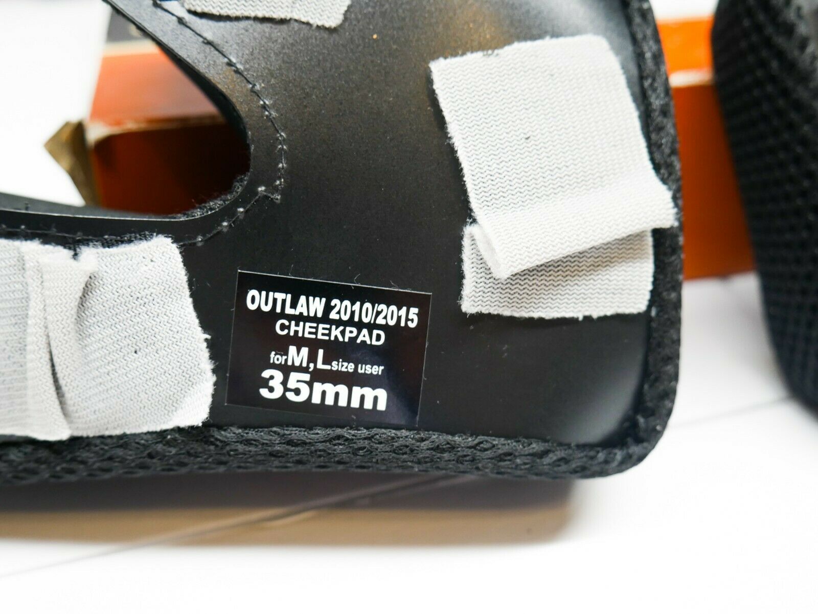 Outlaw 2010/2015 M/L Motorcycle Helmet Cheekpad 35MM - Fresh Stock Dated February 2026