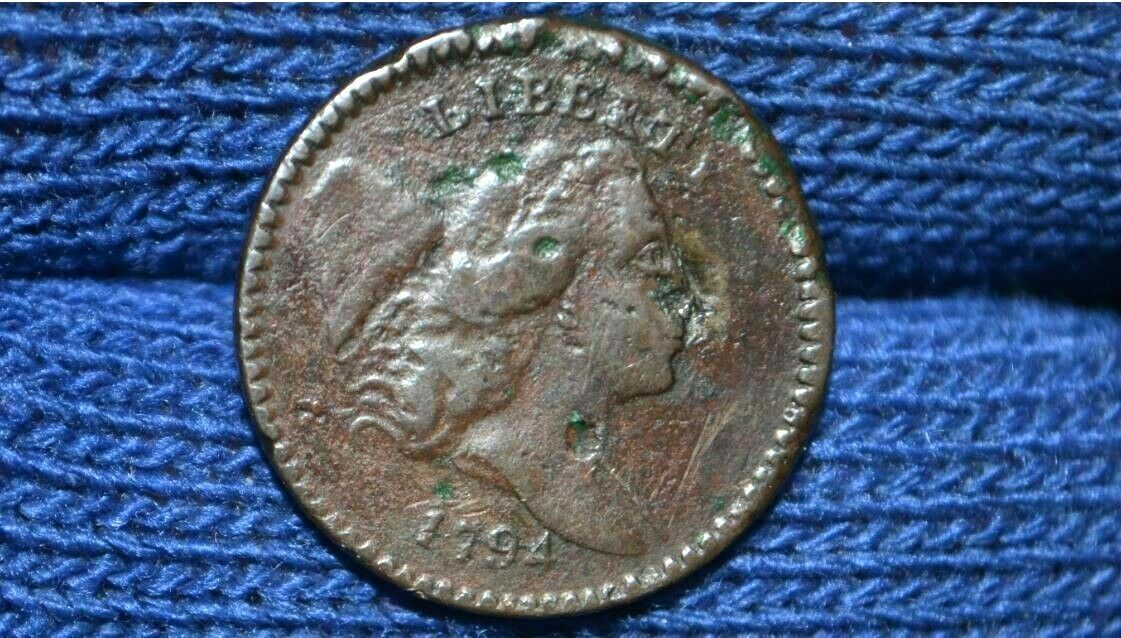 1794 HALF CENT ** C9** Sm. Edge Letters ** NICE BROWN ** VF+ Details ** Dmg. - Fresh Stock Dated February 2026