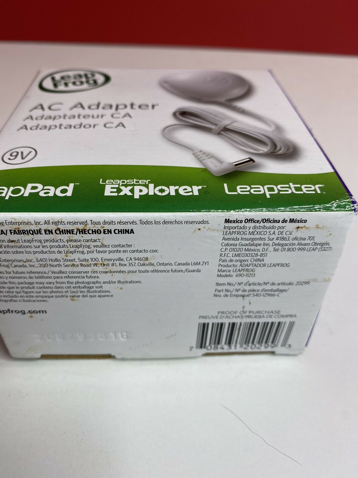 LeapFrog 9V AC Adapter Works With LeapPad Leapster Explorer Leapster - Fresh Stock Dated February 2026