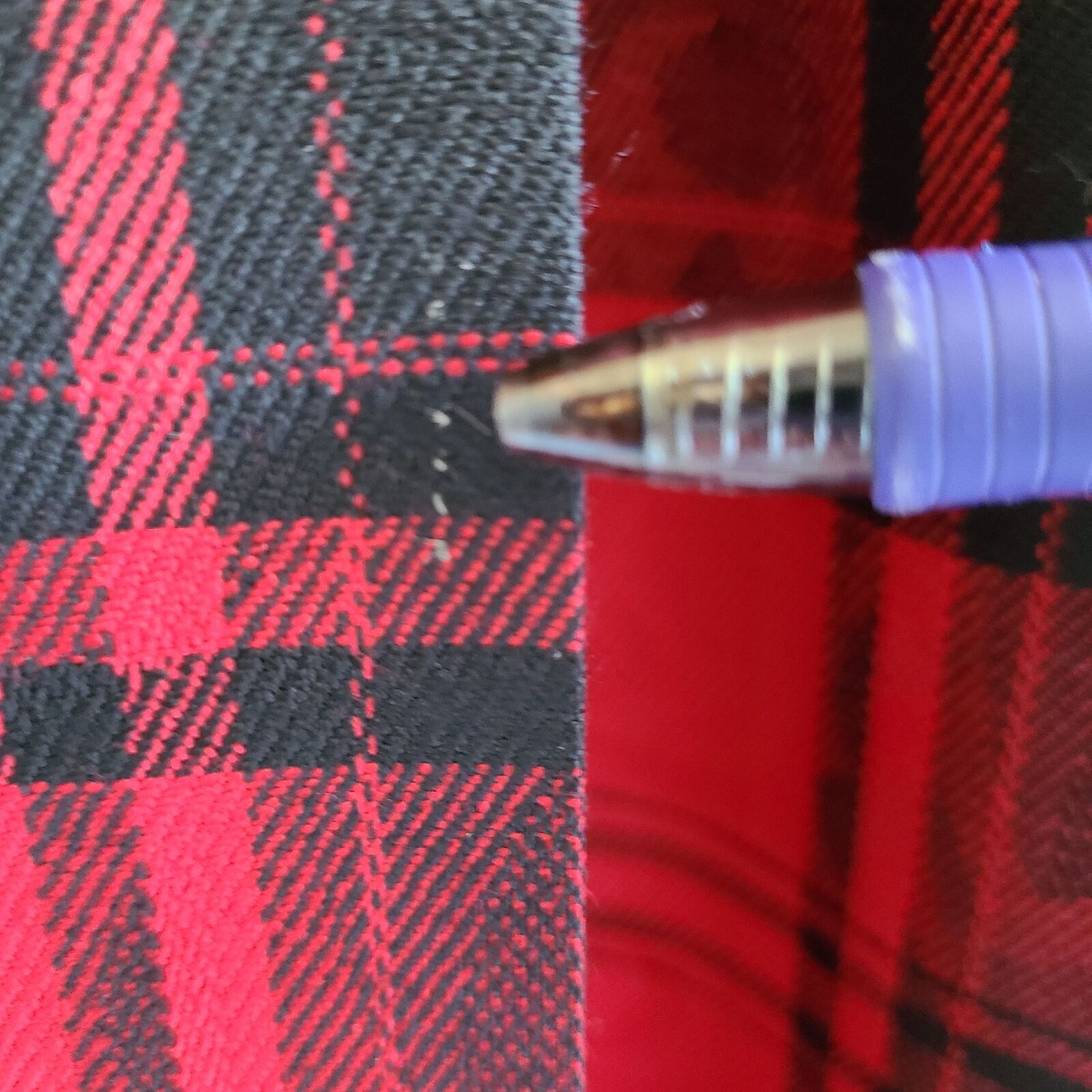 Vintage 90s ? Pendleton Red Black Plaid Skirt Tag sz 10 Waist 24