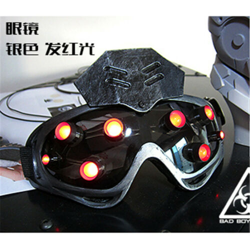 Hot Cyberpunk Mechanical Goggles LED Light Cosplay Halloween Party Bar Prop - Fresh Stock Dated December 2025