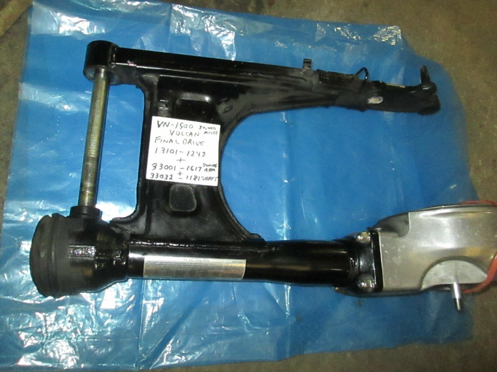 Kawasaki  VN-1500 Final Drive and swingarm - Fresh Stock Dated February 2026