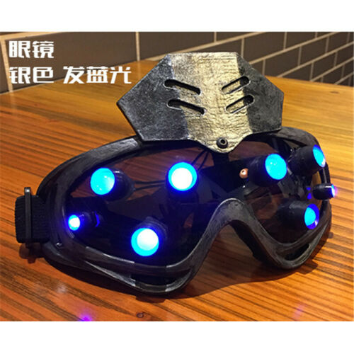 Hot Cyberpunk Mechanical Goggles LED Light Cosplay Halloween Party Bar Prop - Fresh Stock Dated December 2025