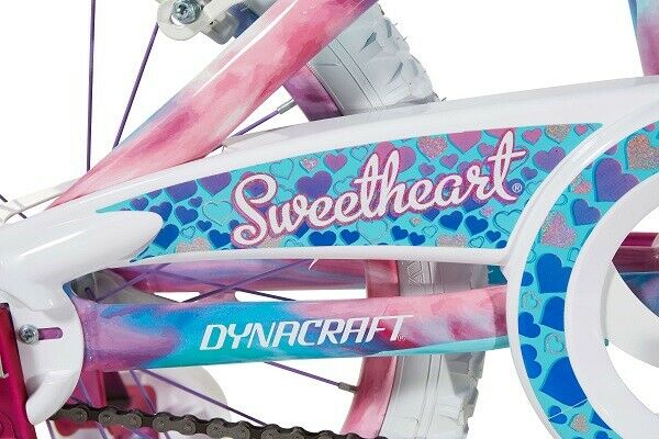 Dynacraft 18 Inch Girls Sweetheart Bike with Dipped Paint Effect, Pink/Blue - Fresh Stock Dated February 2026