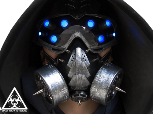 Hot Cyberpunk Mechanical Goggles LED Light Cosplay Halloween Party Bar Prop - Fresh Stock Dated December 2025