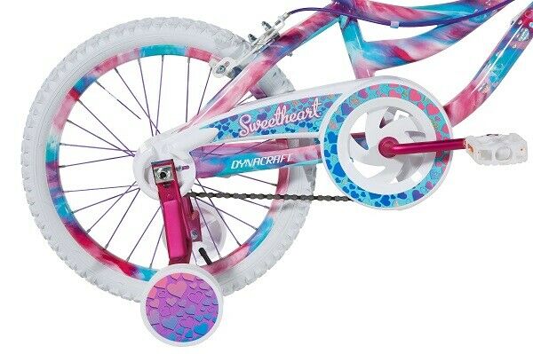 Dynacraft 18 Inch Girls Sweetheart Bike with Dipped Paint Effect, Pink/Blue - Fresh Stock Dated February 2026