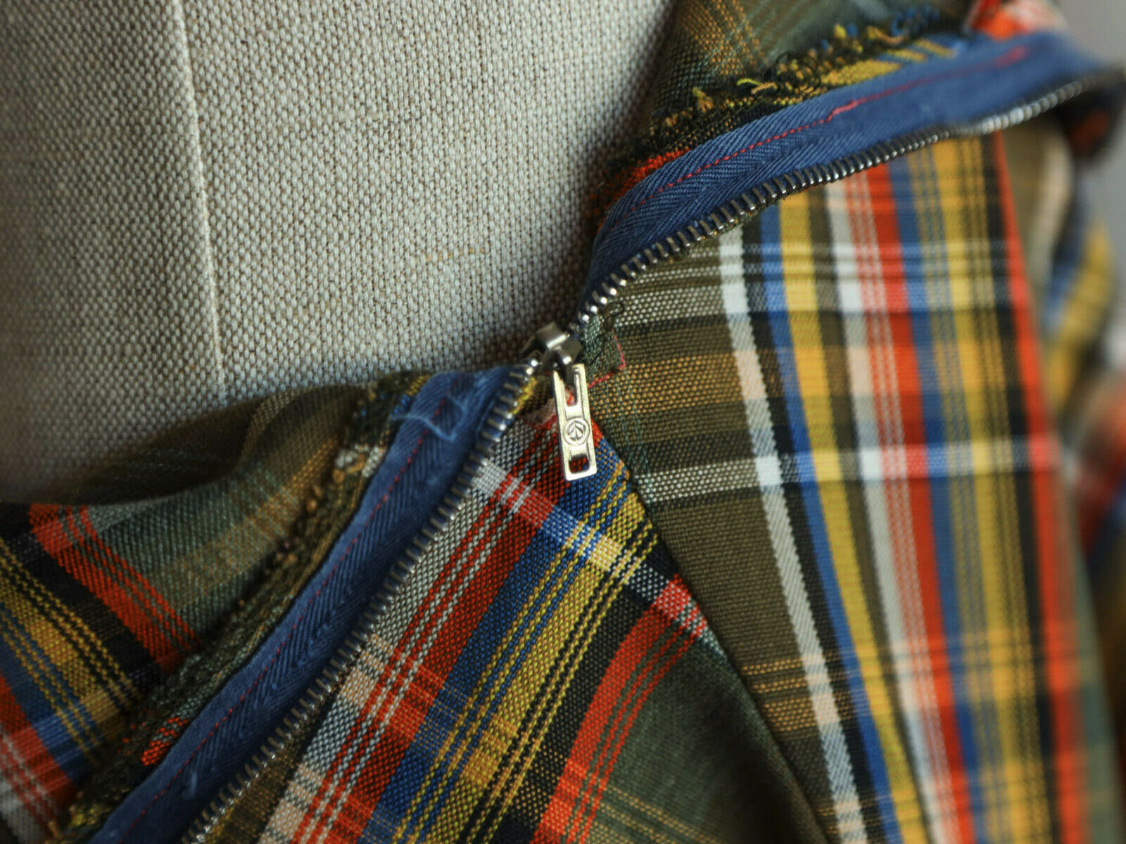 Vintage Soviet plaid skirt / Medium - Fresh Stock Dated February 2026