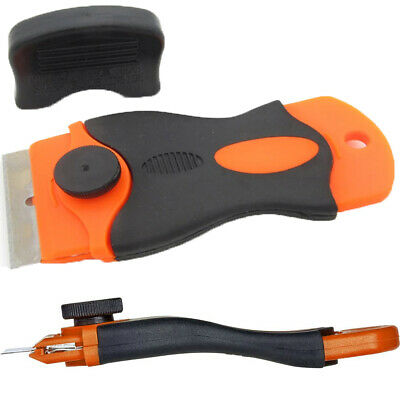 100pcs Plastic Razor Blades +2pc Razor Scraper Double Edged Sticker Removal Tool - Fresh Stock Dated December 2025