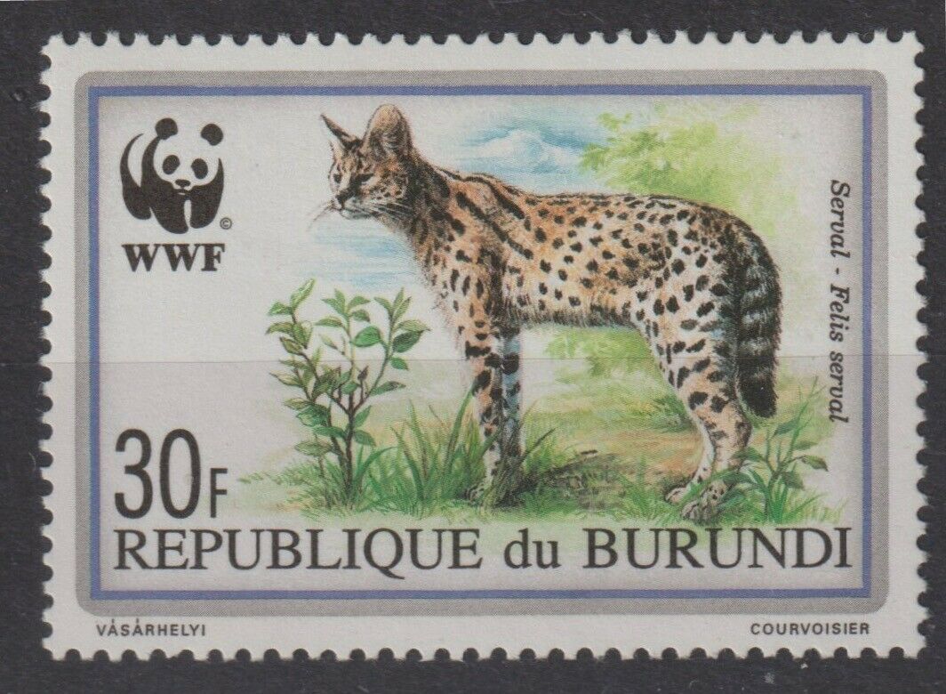 Burundi 1992 #681-84 WWF Felis Serval (Set of 4) - MNH - Fresh Stock Dated December 2025