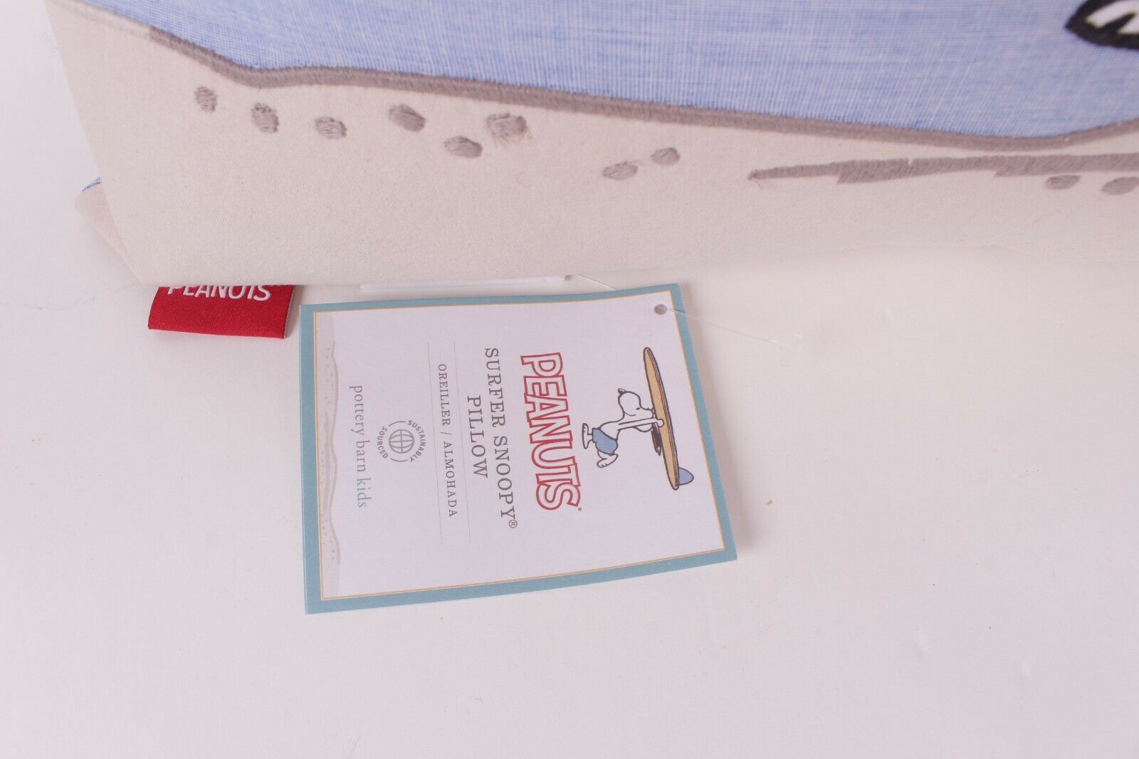 Pottery Barn Kids Peanuts Surfer Snoopy 16' x 16