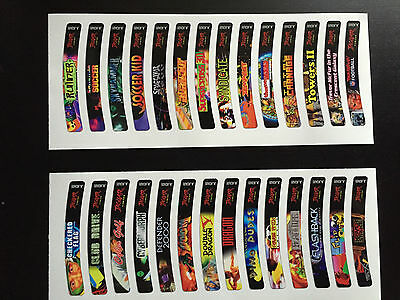 Atari Jaguar Sticker End Labels set (For All 181 Custom Cartridge Game Stickers) - Fresh Stock Dated December 2025