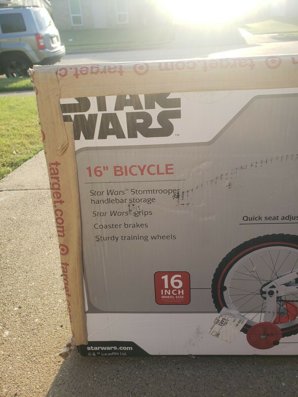 HUFFY Star Wars Storm Trooper Child Bicycle Training Wheels 16 Inch NEW - Fresh Stock Dated February 2026