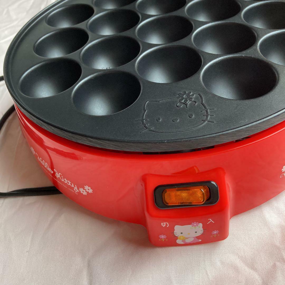 Sanrio Hallo Kitty TAKOYAKI Maker Grill Fluorine processing 18Hole JAPAN Express - Fresh Stock Dated February 2026
