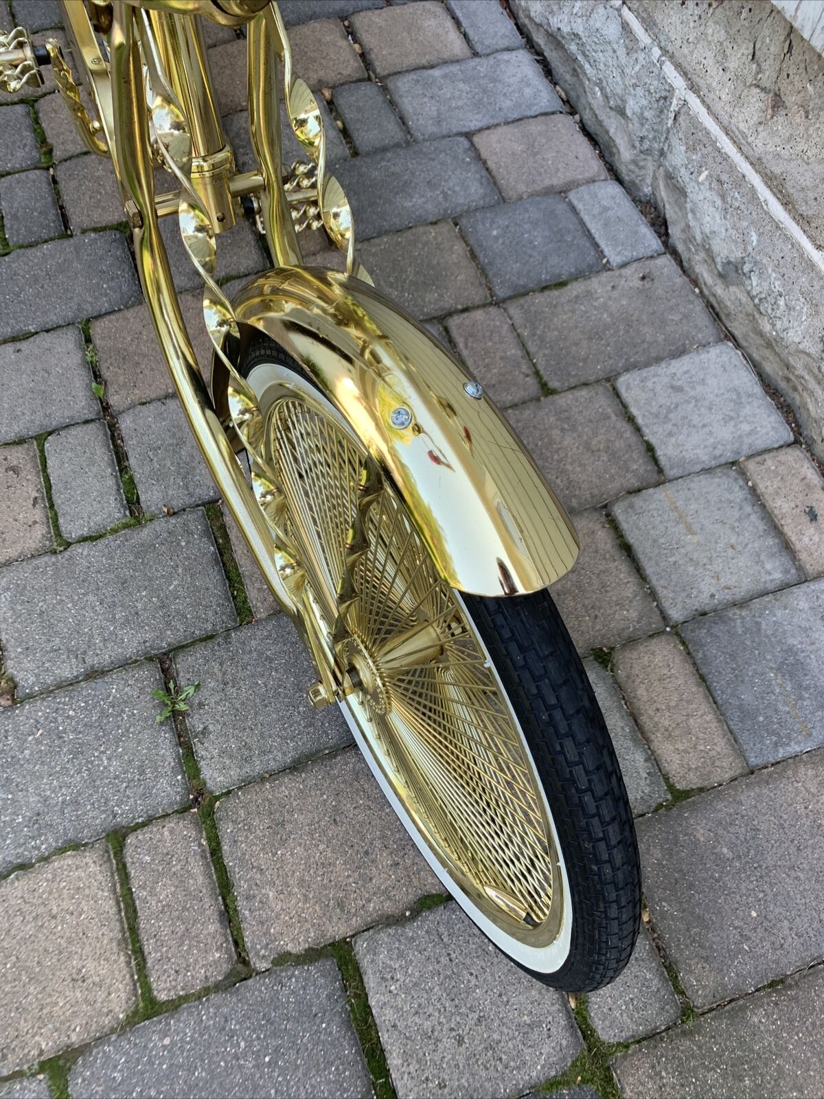 Lowrider gold twisted frame used nice shape - Fresh Stock Dated February 2026